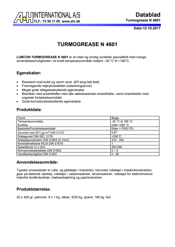 

Turmogrease N 4601

